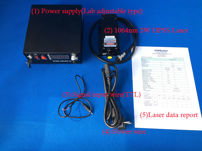1064nm2W Láser DPSS ir dpss